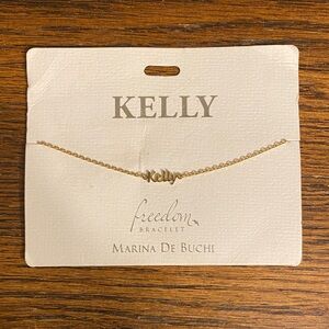Kelly Gold Nameplate Bracelet - KELLY